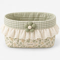 Cirevom™ Floral Ruffled Quilted Basket: main product