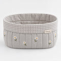 Cirevom™ Quilted Daisy Gingham Storage Basket front