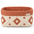 Cirevom™ Boho Tufted Geometric Storage Basket front