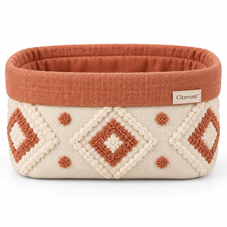 Cirevom™ Boho Tufted Geometric Storage Basket